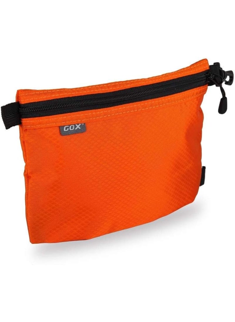 gox Small Toiletry Bag for Men Bulk Cosmetic Bag Dopp Kit Carry On Zipper Pouch Organization Nylon Small Packing Sack Waterproof(Orange)
