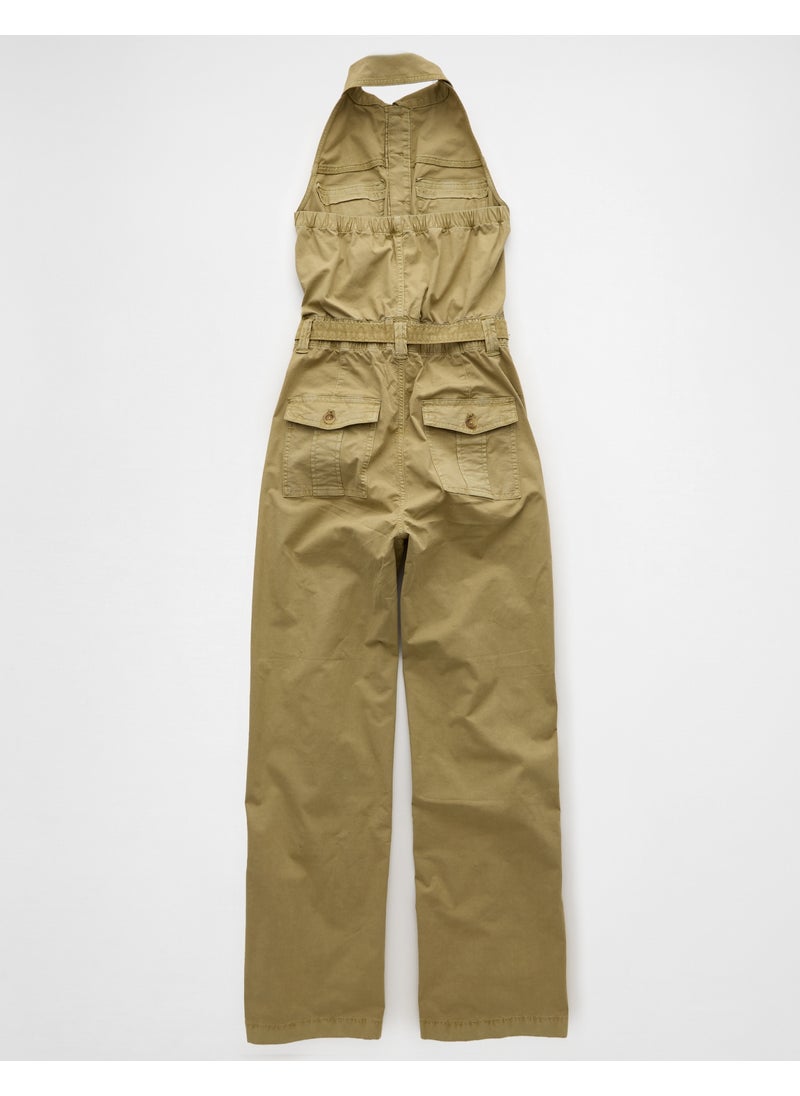 AE Collared Halter Jumpsuit
