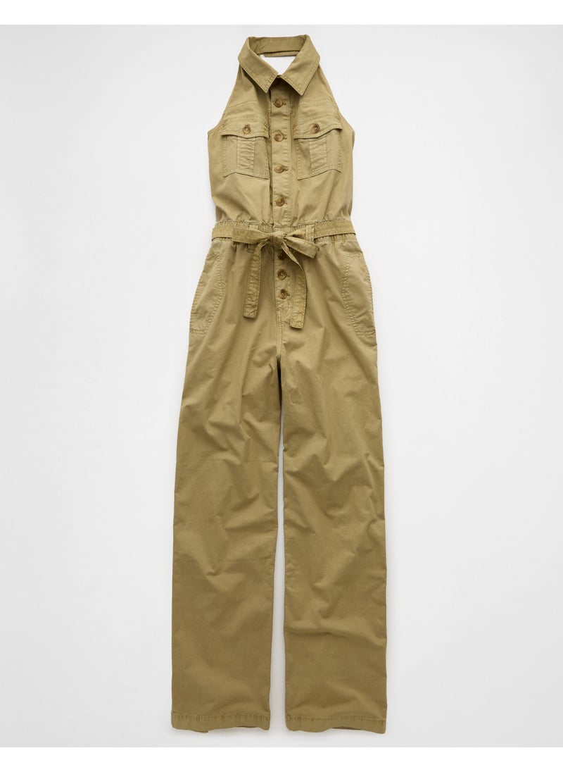 AE Collared Halter Jumpsuit