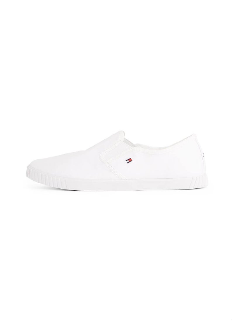 Women's Canvas Espadrilles- Cotton, White