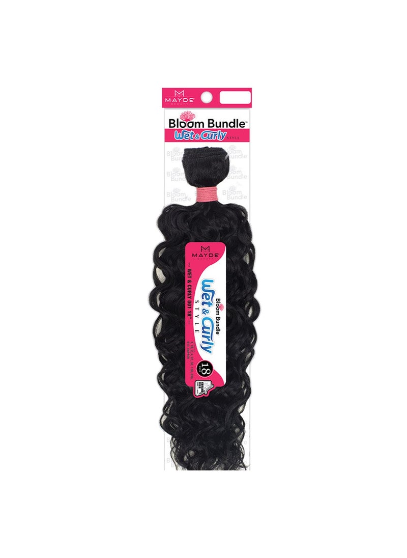 Mayde Beauty Bloom Bundle Weave Wet & Curly 001 18