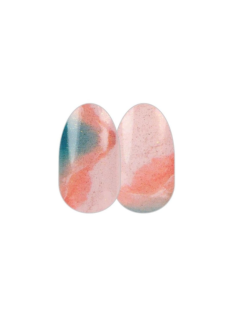 Rhodes to Paradise - Color Street Nail Strips (Toast From the Coast 2022), Clear, 16 Count (Pack of 1) (FDS622)