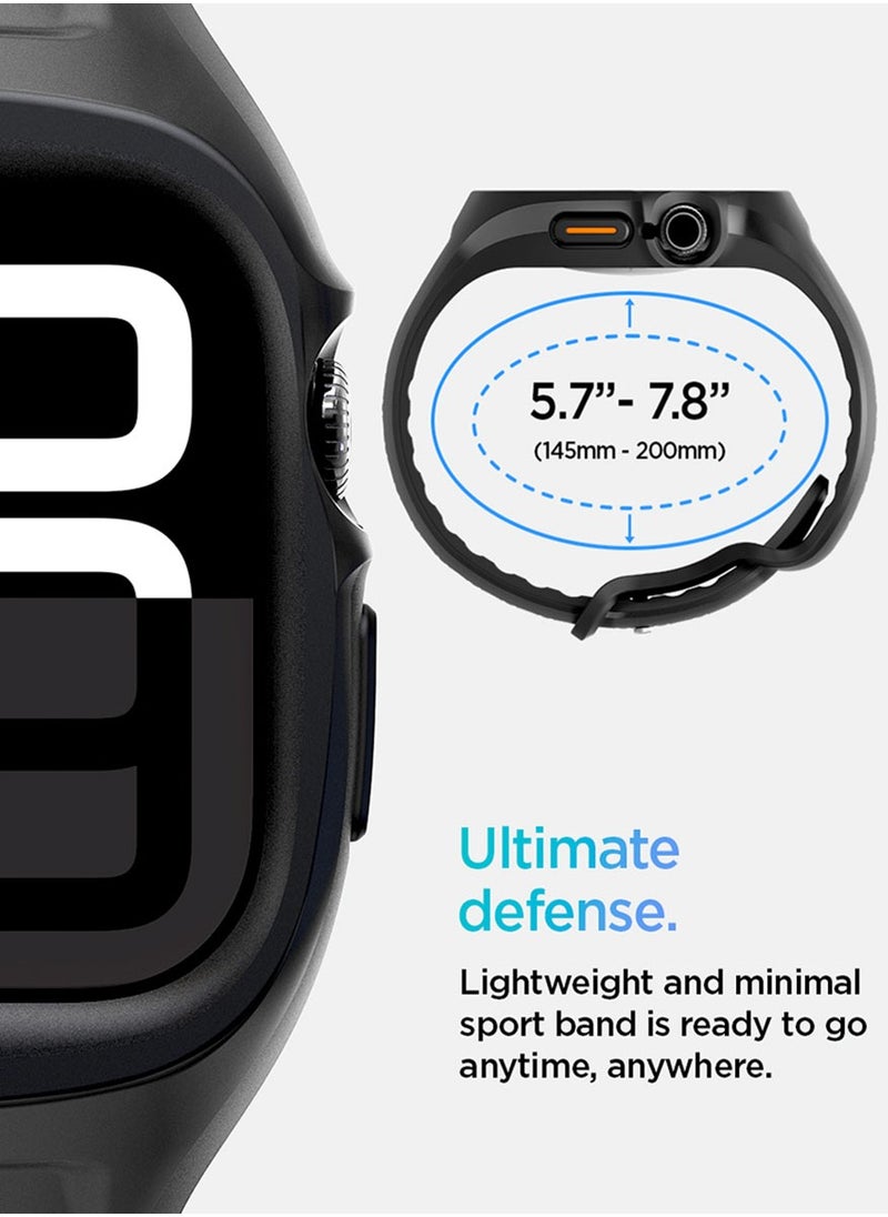 Liquid Air Pro for Apple Watch Series 10 (46mm) Case with Band Strap - Matte Black