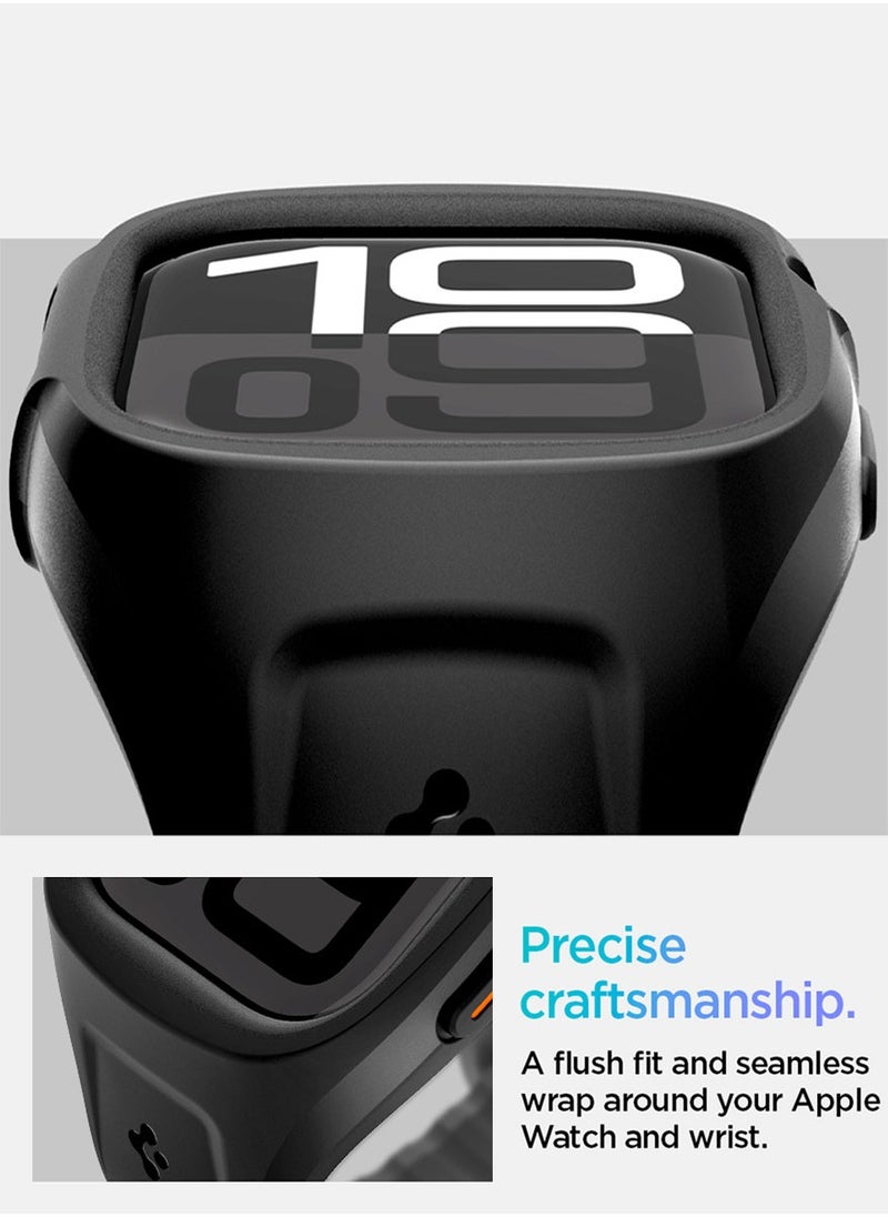 Liquid Air Pro for Apple Watch Series 10 (46mm) Case with Band Strap - Matte Black