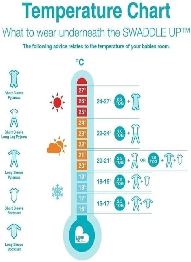 Love To Dream - Swaddle Up Original -Grey-Size S