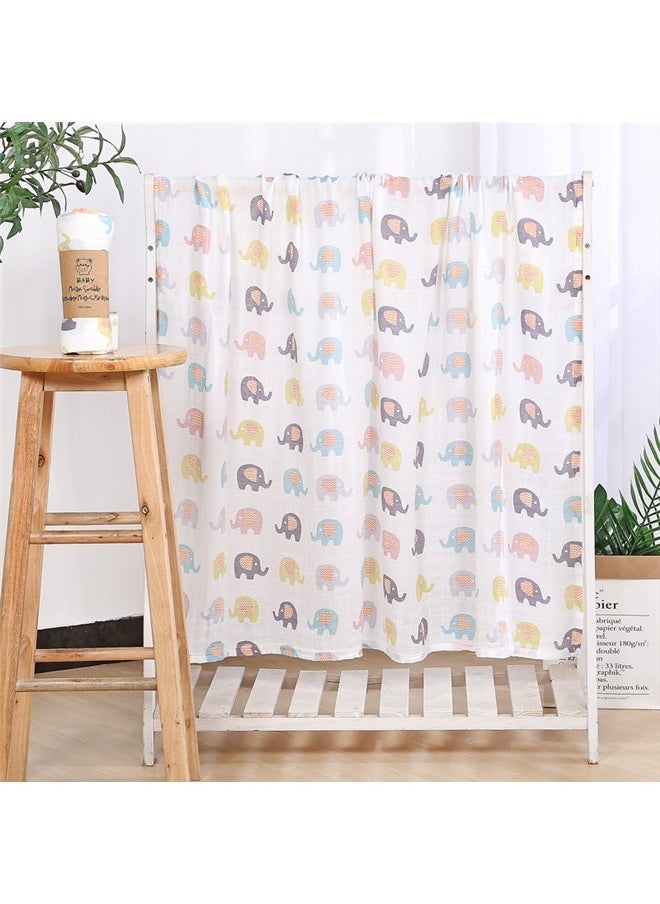 Soft & Breathable Muslin Cotton Baby Swaddle，Baby Swaddle Blanket - Neutral Newborn Receiving Blankets - Nursery Swaddling for Babies - 100*110cm