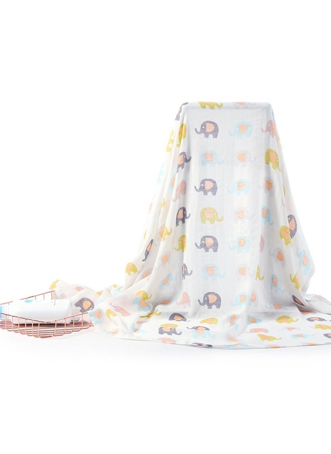 Soft & Breathable Muslin Cotton Baby Swaddle，Baby Swaddle Blanket - Neutral Newborn Receiving Blankets - Nursery Swaddling for Babies - 100*110cm