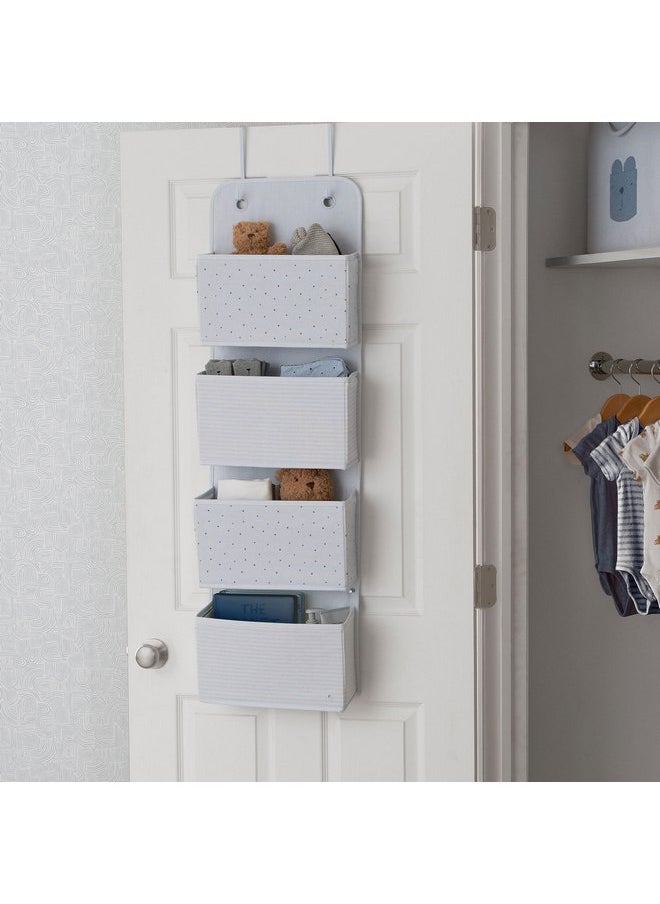 Delta Children Gap babyGap 2-Pack Over The Door Storage Organizer with 4 Pockets, Blue