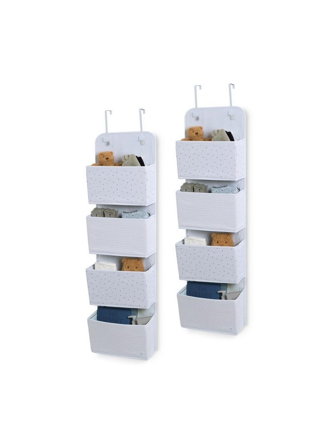 Delta Children Gap babyGap 2-Pack Over The Door Storage Organizer with 4 Pockets, Blue