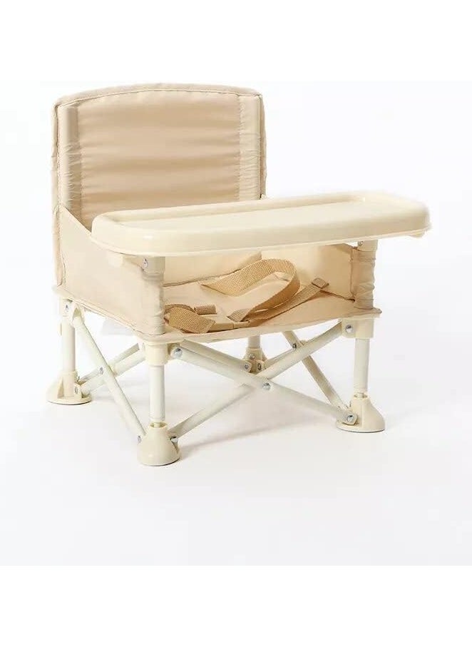 baby chair Baby Folding High Chair for Eating, Portable Child Little Dining Chair with Straps, Compact Booster Seat with Tray, Easy Go Safety Lightweight Booster Seat, Great for Travel