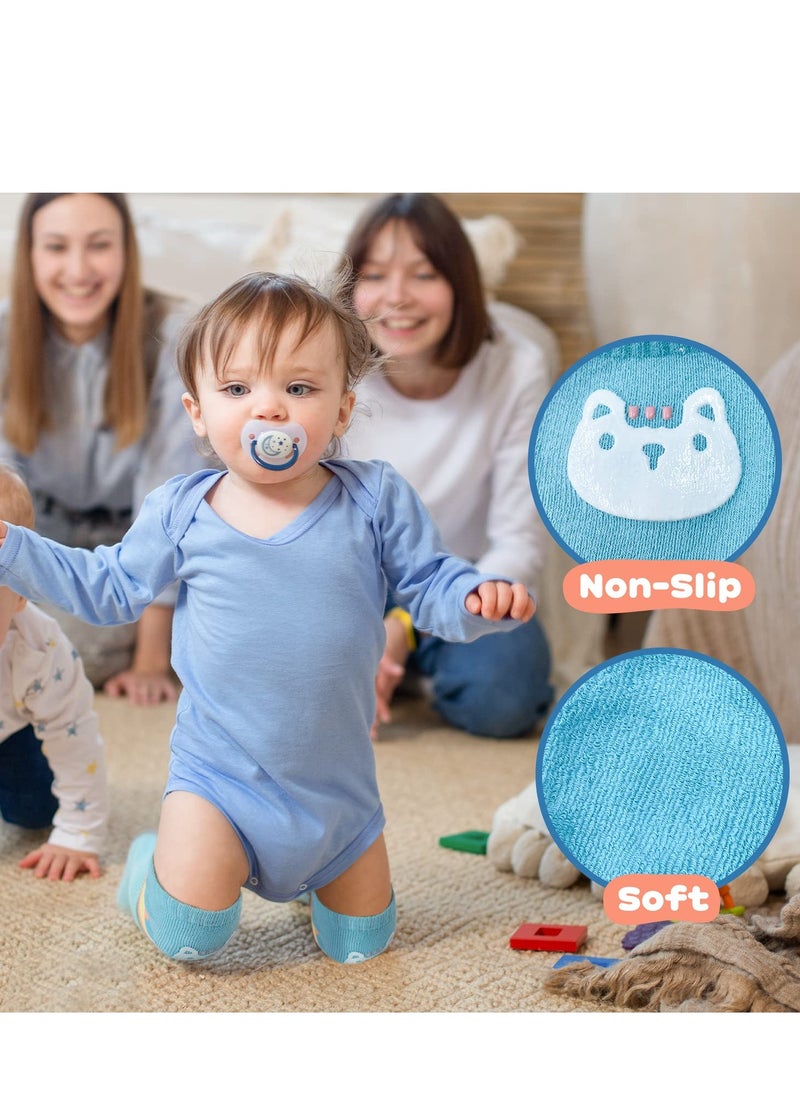 Baby Knee Pads for Crawling,6 Pairs Crawling Anti Slip Knee,Knee Protectors Uni Babies Girl Boy Infant Toddlers Kneepads