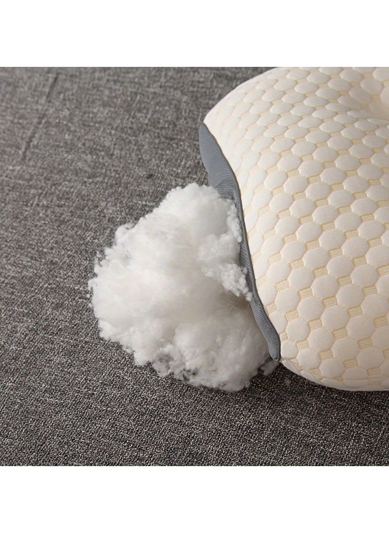 Ergonomic Orthopaedic Neck Support Pillow for Side and Back Sleepers - Soft, Durable, Machine Washable