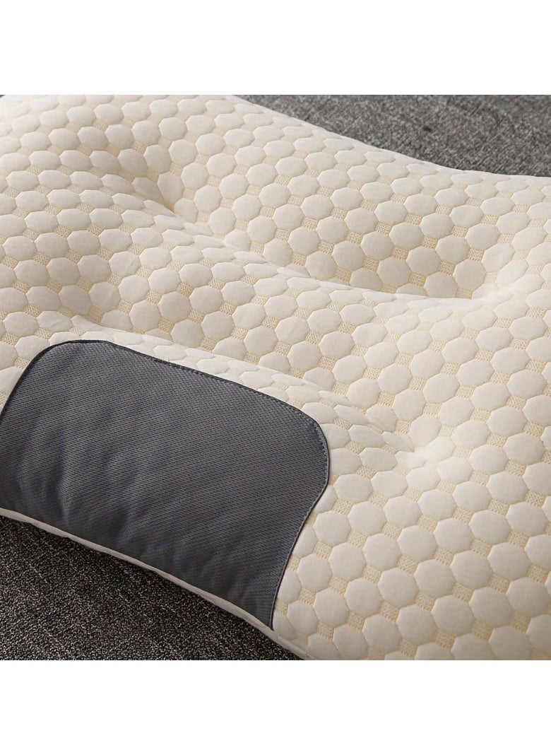Ergonomic Orthopaedic Neck Support Pillow for Side and Back Sleepers - Soft, Durable, Machine Washable