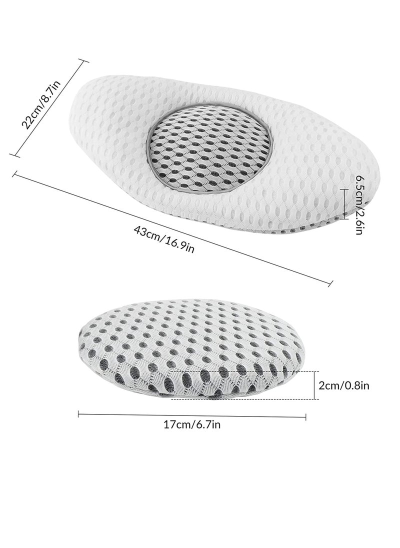 Lumbar Pillow for Sleeping,Adjustable Height 3D Lower Back Support Pillow Waist, for Lower Back Pain Relief and Sciatic Nerve Pain, Pregnancy Pillows Waist Support, for Side Sleepers