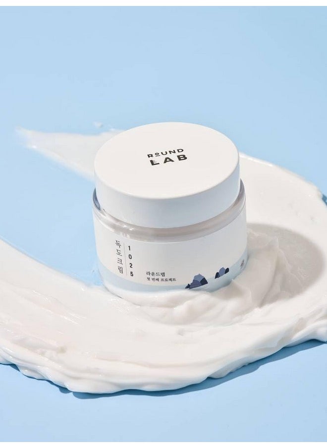 ROUND LAB 1025 Dokdo Cream | Facial Cream, Soothing, Moisturizing Cream (2.71fl.oz) (International Ver.)