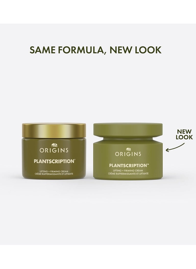 Origins Plantscription Lifting + Firming Peptide Moisturizer | Visibly Smooths Fine Lines and Wrinkles | With Peptide & Rice Extract, 1.7 Fl Oz