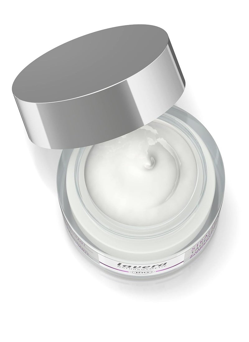 lavera Firming Day Care - Anti Aging Face Cream with Triple Hyaluron & Bakuchiol for Smooth Skin - Anti Wrinkle Face Cream - Face Moisturizer - PETA Certified - Vegan - Made in Germany - 1.7 Fl Oz