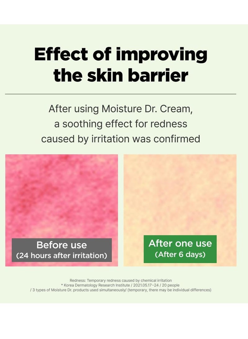 ISOI Moisture Dr. Soothing Cream, Deep Hydration & Barrier Support with Hyaluronic Acid, Lightweight Moisturizer for Sensitive Types, Korean Skin Care (2.37 fl.oz, 70ml)
