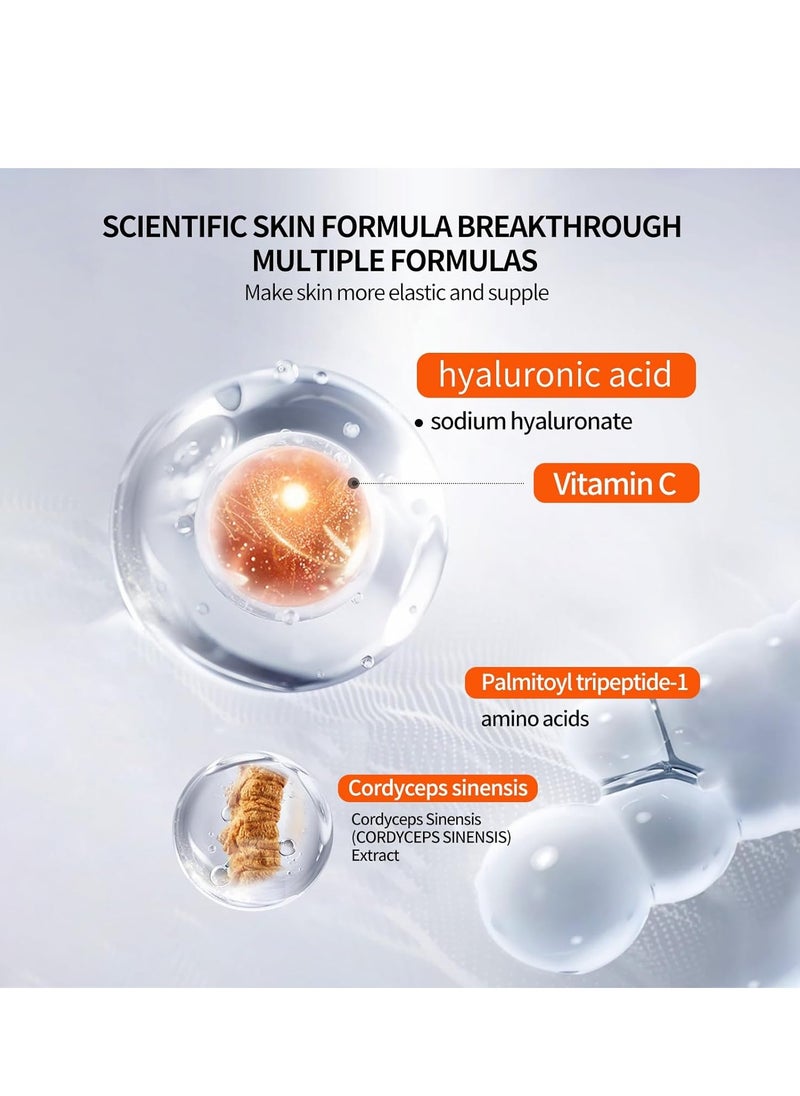 BLUE LOVE Vitamin C Serum Water- Hydrating Moisturizer for Men and Women, Nourishing Anti-Aging Facial Essence for Face, Revitalizing Skincare for All Skin Types.