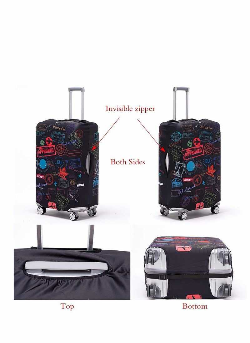 Washable Luggage Cover for 22-24 Inch Suitcases, Anti-Scratch Protector for Travel Bags