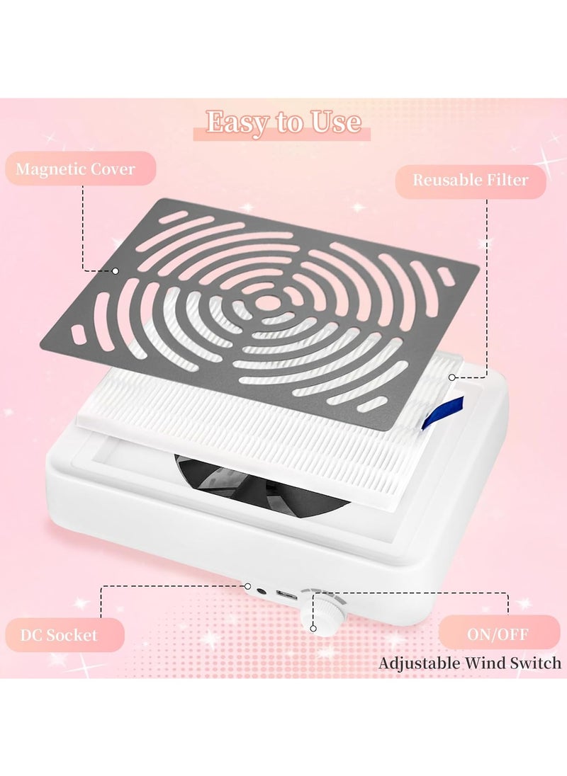 Electric Nail Dust Collector – Powerful Vacuum Cleaner for Nail