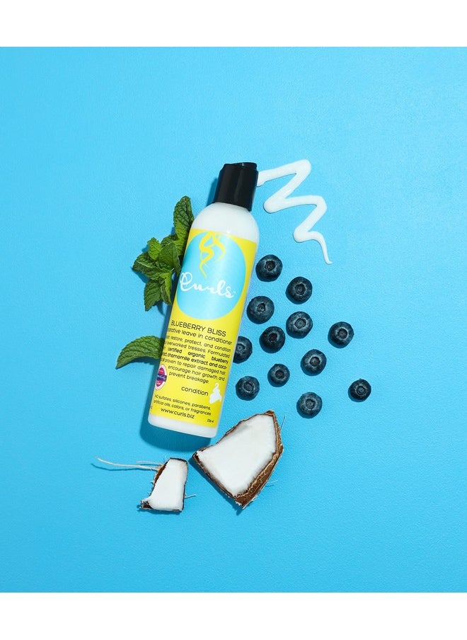 Curls Blueberry Bliss Reparative Leave In Conditioner - 8 oz, Helps Repair Damage and Prevent Breakage, Conditioner for Curly Hair, Wavy, and Coily Hair Types