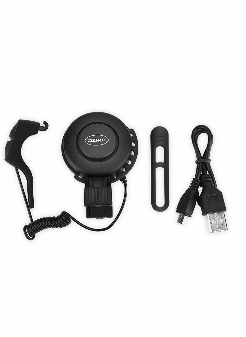 Bike Horn, 120dB Adjustable Volume Electronic Bicycle Bell, 4 Sound Modes Bike Whistle