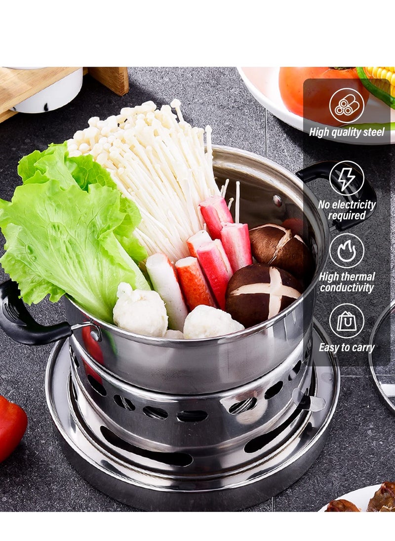 Camping Stove, Portable Drawer Camping Stove, Non-electric Portable Alcohol Stovefor Outdoors Cooking, Ultralight Camping Cookware Set for Camping, Picnic, Camping Burner for Indoor (16cm)