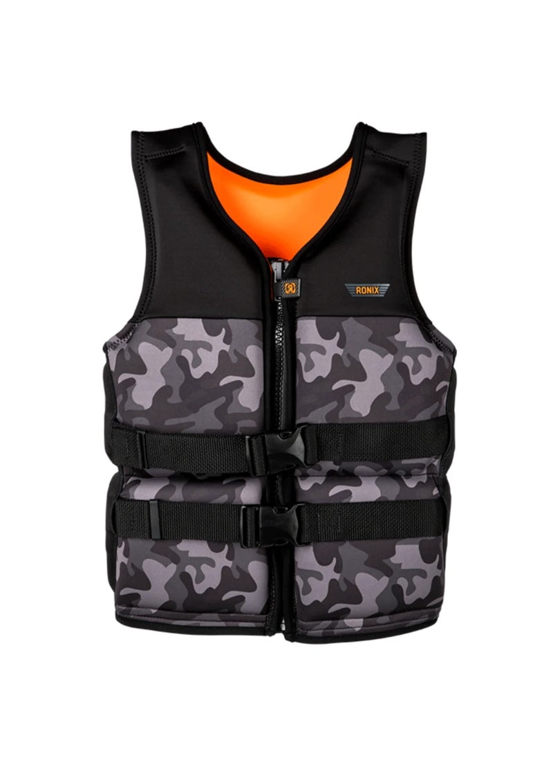 Ronix Neptune - Capella 3.0 - Boy's US/CA CGA Life Vest - Black - Jr (75-105bs)