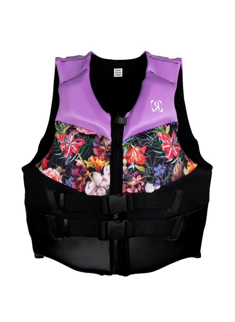 Ronix Daydream - Women's CGA Life Vest - Lavender/Floral (2025)