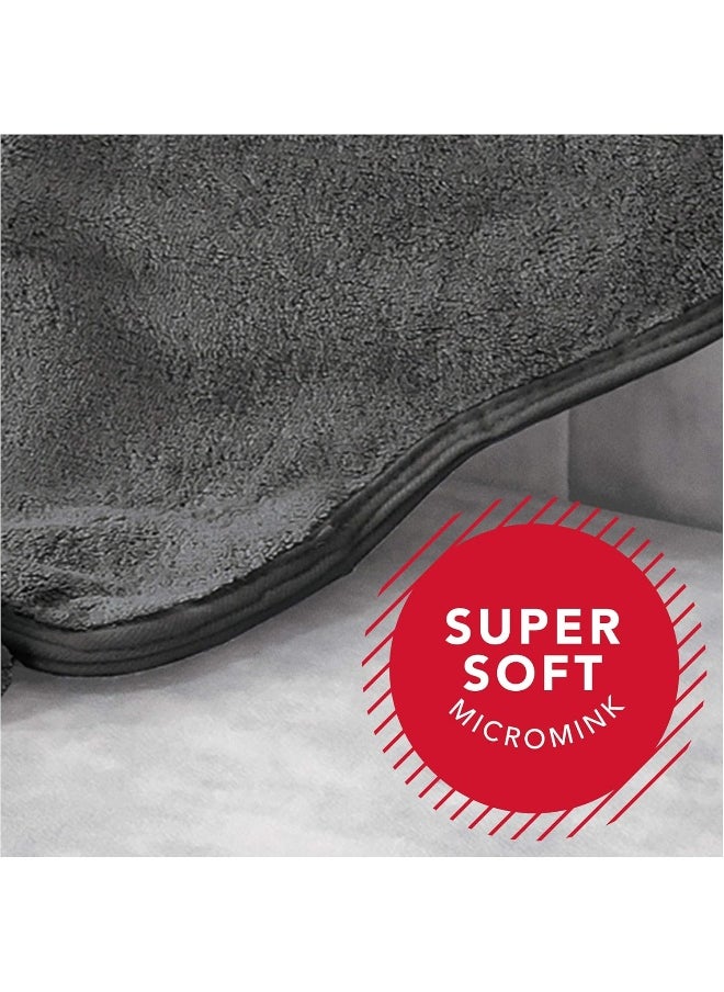 Heating Pad Wrap for Back Pain Relief with Auto Shut Off and Moist Heating Option, 23 x 15 Inches, Slate Grey