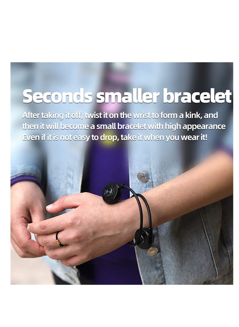 Bone Conduction Headphones, Open Ear Waterproof Bluetooth Bone Conduction Earbuds, Ear Painless Long Battery Life for Sports, Working, Driving, White