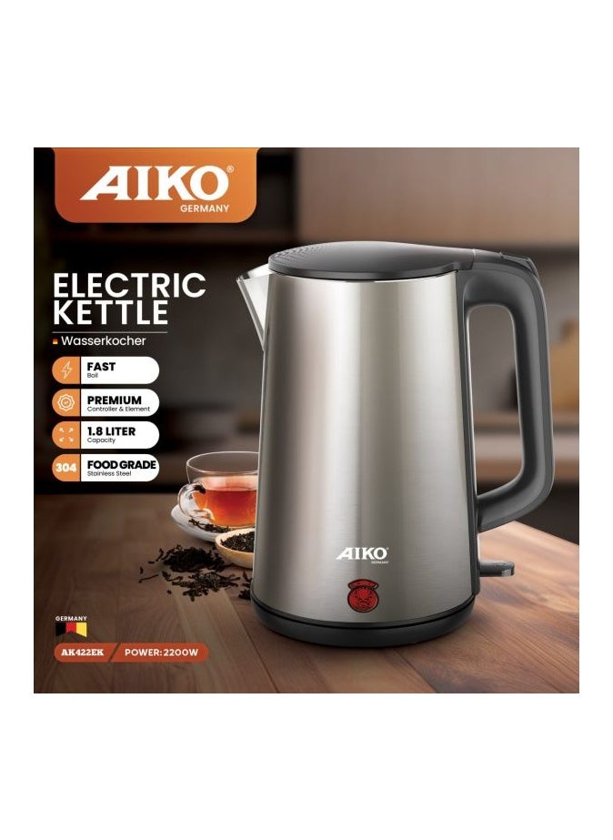 Aiko Stainless Steel Electric Kettle Model AK422EK