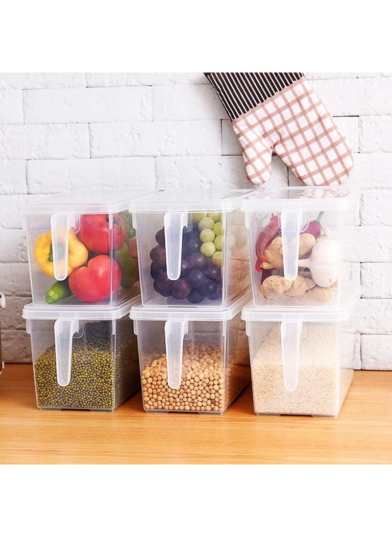 Rylan Fridge Storage Boxes Fridge Organizer Storage Box For Kitchen Plastic Containers For Kitchen Storage Food Storage Fridge Storage Containers with 3 Bins (5 Liter-Pack of 1)