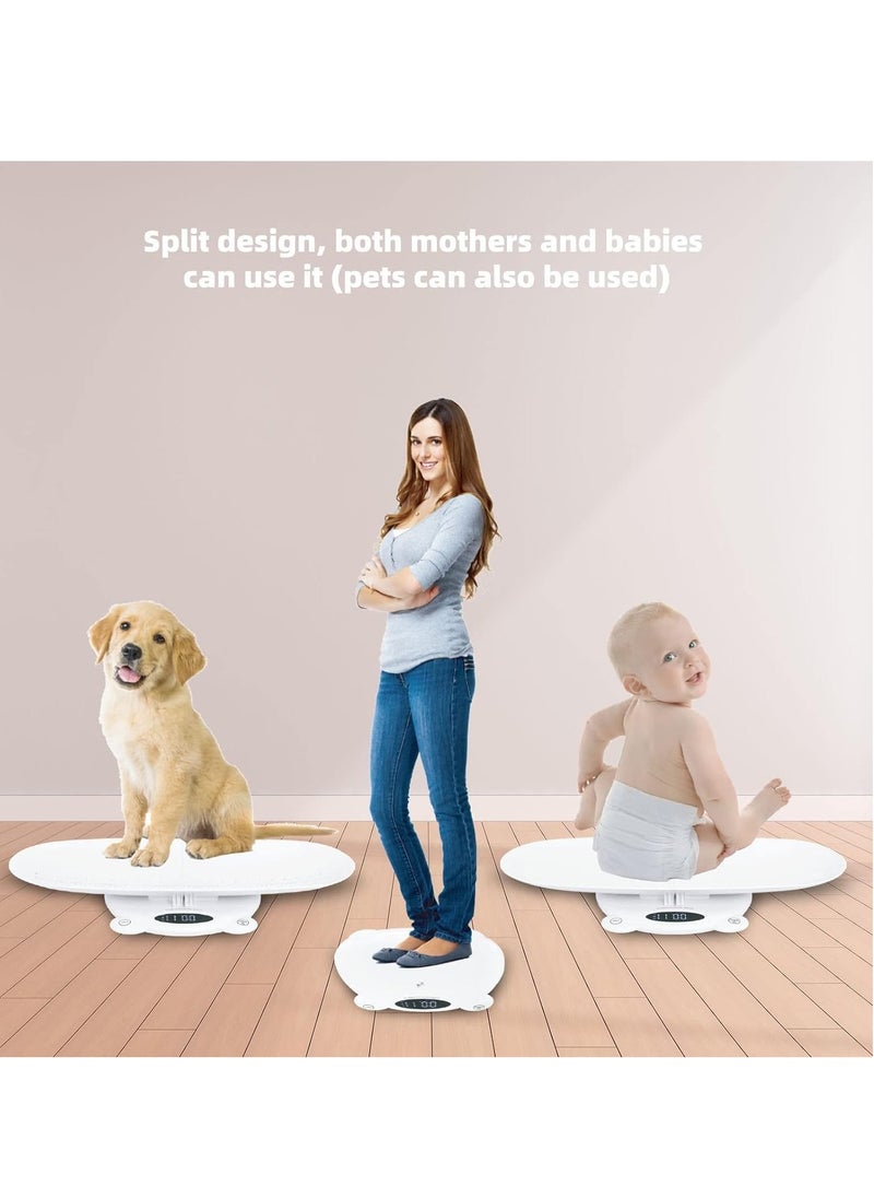 Digital Scale for Baby and Pet, Versatile Precision Weighing for Family Newborns Active Toddlers, Pets, Cats, and Dogs