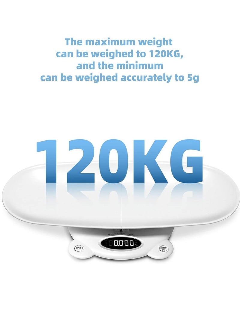 Digital Scale for Baby and Pet, Versatile Precision Weighing for Family Newborns Active Toddlers, Pets, Cats, and Dogs