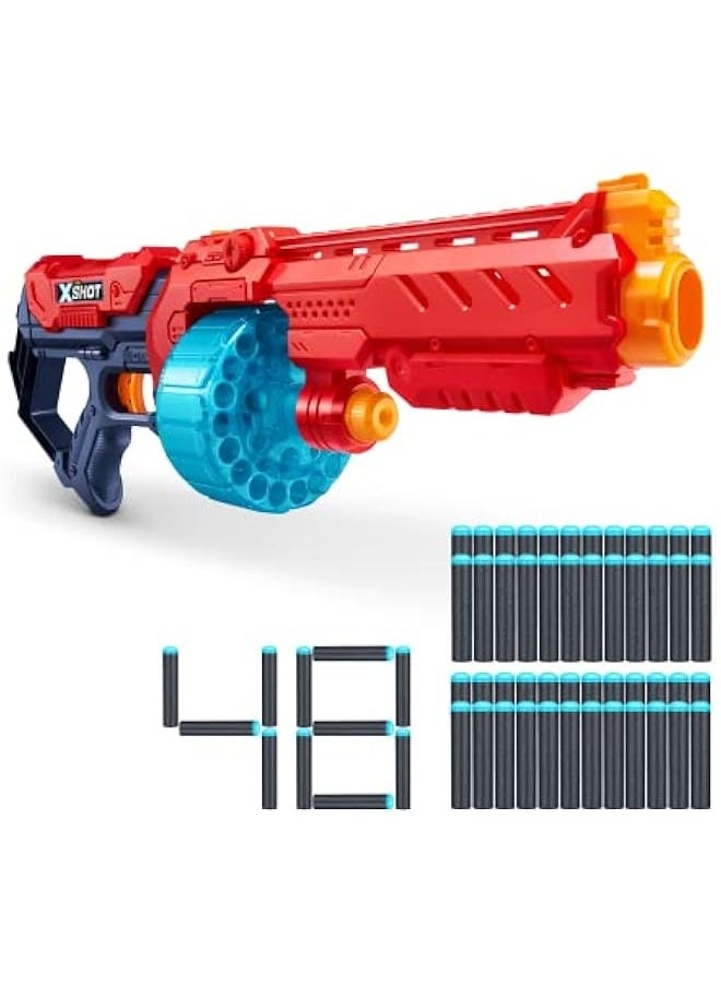 X-Shot Excel Turbo Fire Blaster Toy Foam Dart Gun for Kids, Teens, Adults,Boys & Girls, Outdoor Action Games,Gift for Kids Ages 8+
