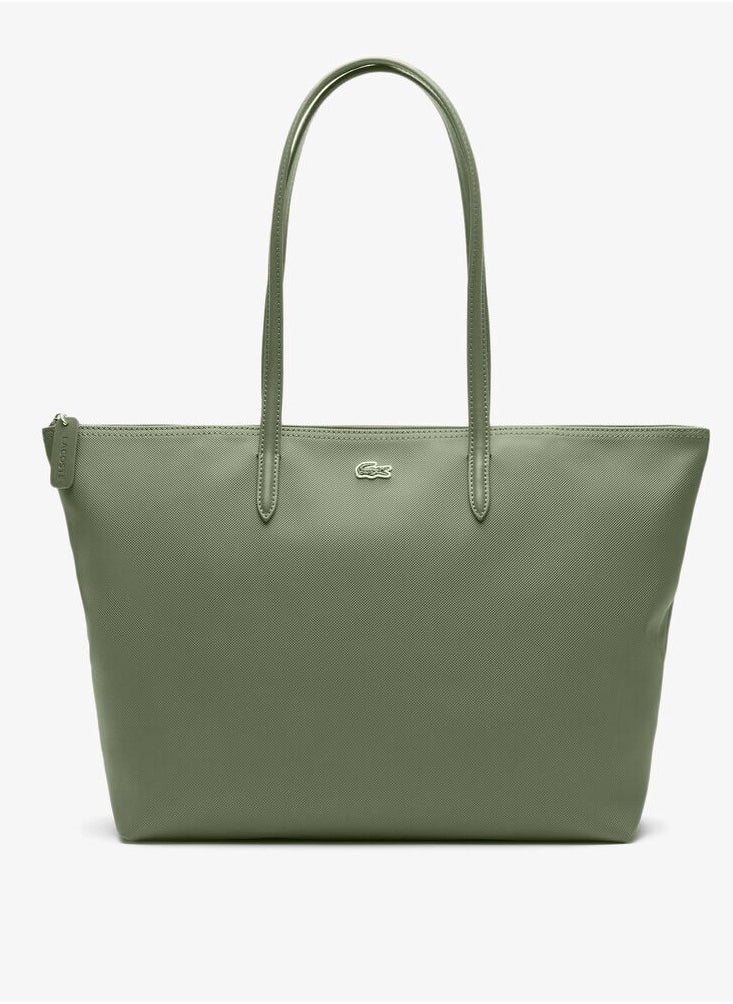 Lacoste bag Women's L12.12 Concept Fashion Versatile Large Capacity Large Size Zipper Handheld Shoulder Bag Tote Bag Large  45cm * 30cm * 12cm