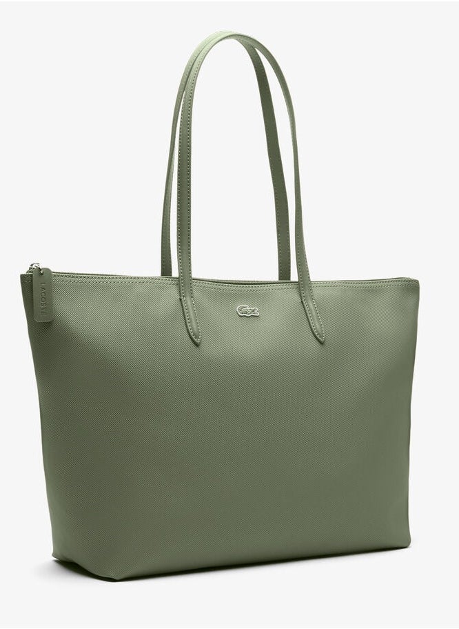 Lacoste bag Women's L12.12 Concept Fashion Versatile Large Capacity Large Size Zipper Handheld Shoulder Bag Tote Bag Large  45cm * 30cm * 12cm