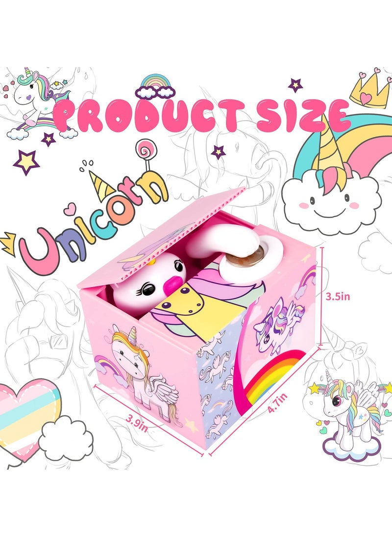 Unicorn Bank for Kids Automatic Money Bank with Music Coin Money Bank Birthday Gift Toy for Children