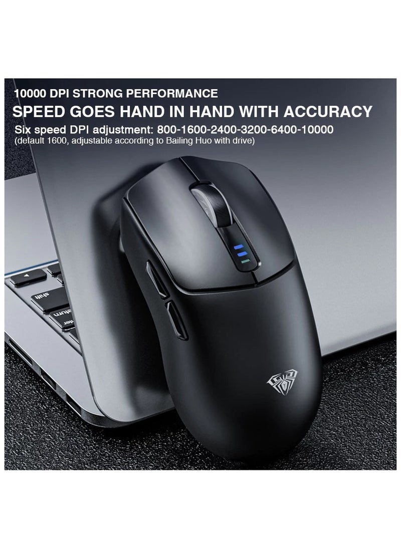 AULA SC580 Wireless Mouse Bluetooth/2.4G/Type-C 500mAh Battery With 6-speed DPI Support for Games