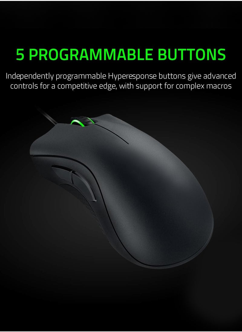 2Packs High-Performance Gaming Mouse – Precision Optical Sensor, Ergonomic Design, and Customizable Buttons - White Black Color