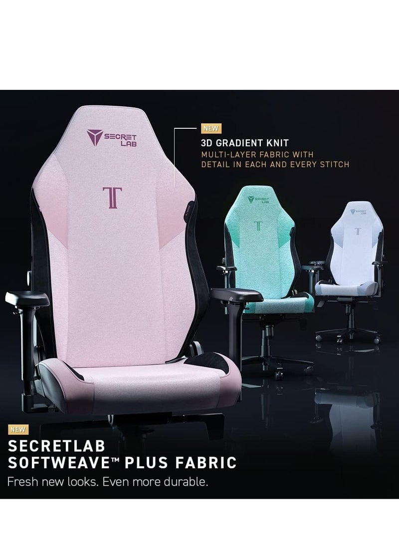 Secretlab Titan Evo BLK3 Gaming Chair - Reclining - Ergonomic & Comfortable Computer Chair with 4D Armrests - Magnetic Head Pillow & 4-Way Lumbar Support - Small - Black - Fabric