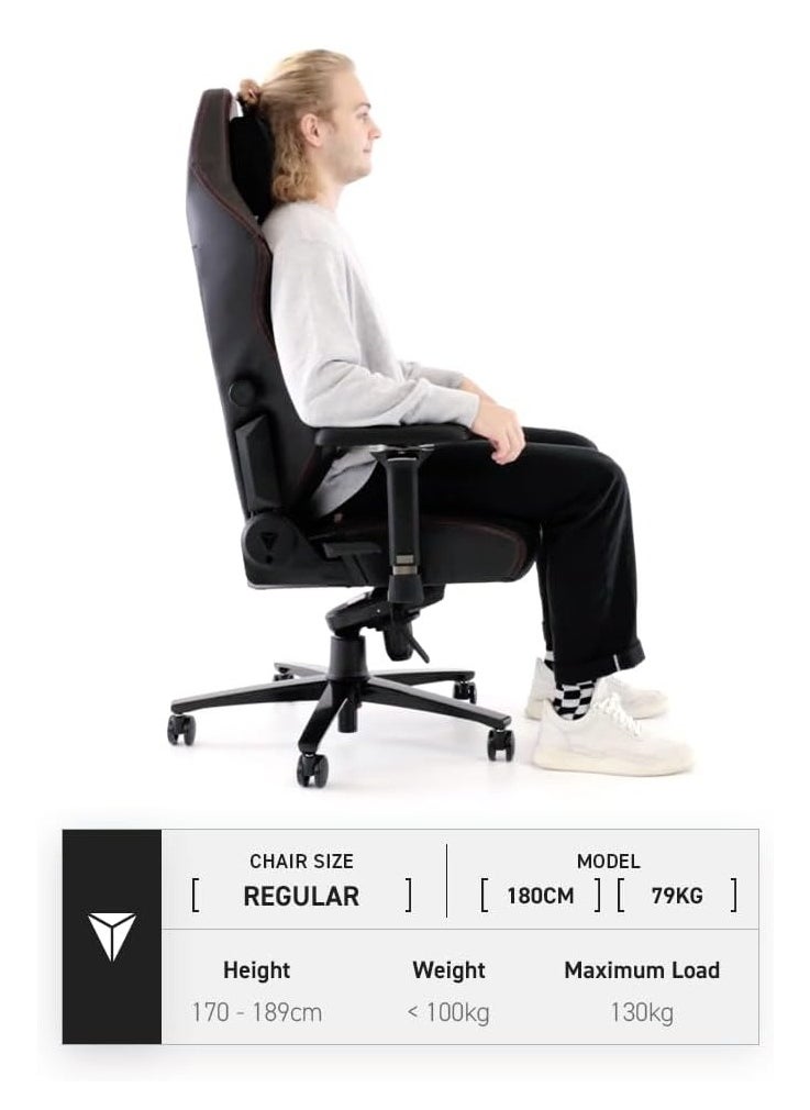Secretlab Titan Evo Plush Pink Gaming Chair - Reclining - Ergonomic & Comfortable Computer Chair with 4D Armrests - Magnetic Head Pillow & 4-Way Lumbar Support - Regular - Pink - Fabric