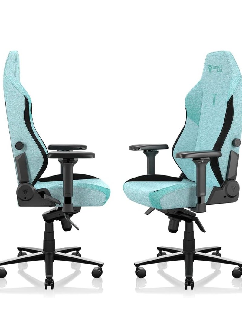 Secretlab Titan Evo Mint Green Gaming Chair - Reclining - Ergonomic & Comfortable Computer Chair with 4D Armrests - Magnetic Head Pillow & 4-Way Lumbar Support - Regular - Green - Fabric