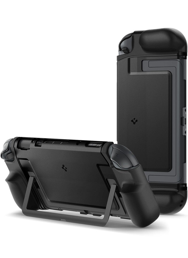 Dual Grip Nintendo Switch 2 Case Cover (2025) Kickstand Compatible Case with Enhanced Grip - Black