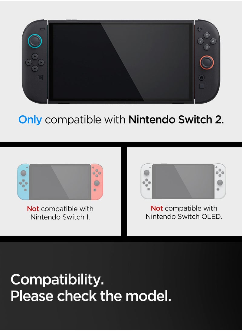 Air Fit Nintendo Switch 2 Case Cover (2025) Slim Design Clear Case with Detachable Joy-Con - Crystal Clear