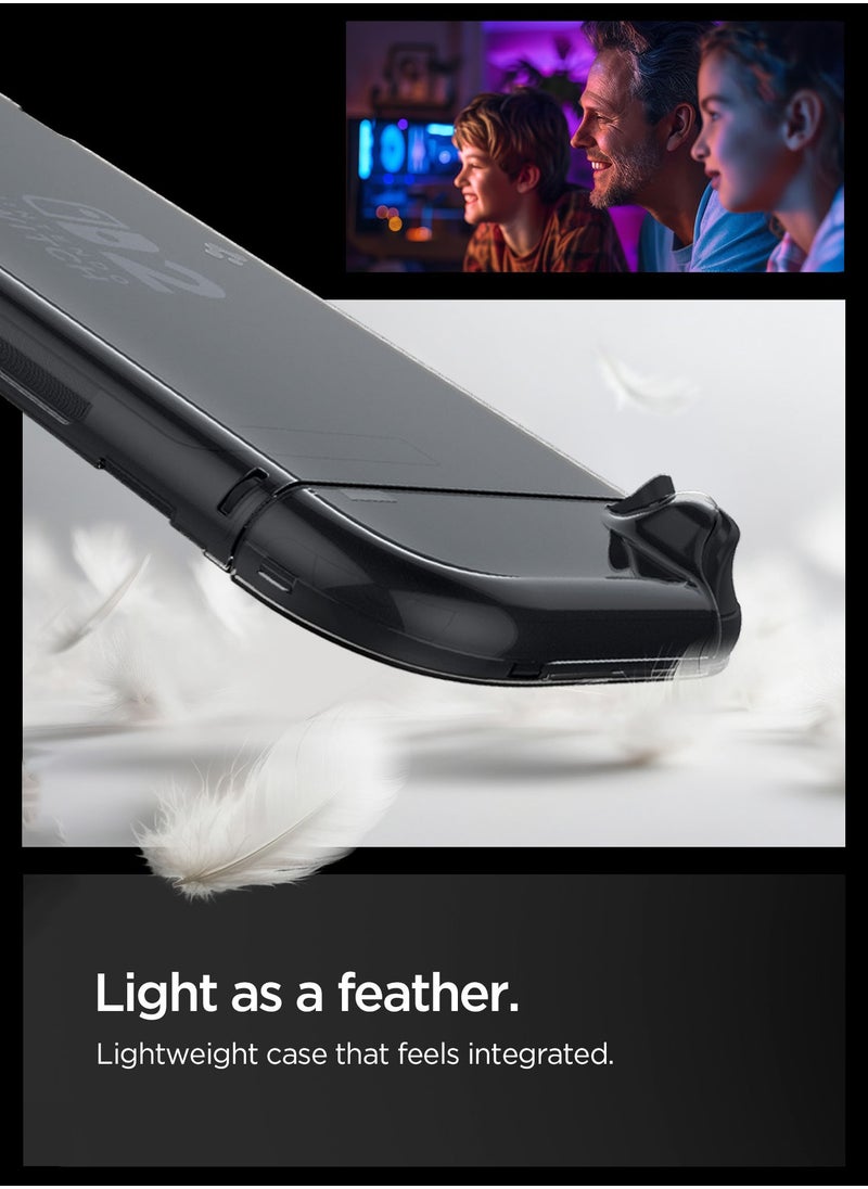 Air Fit Nintendo Switch 2 Case Cover (2025) Slim Design Clear Case with Detachable Joy-Con - Crystal Clear
