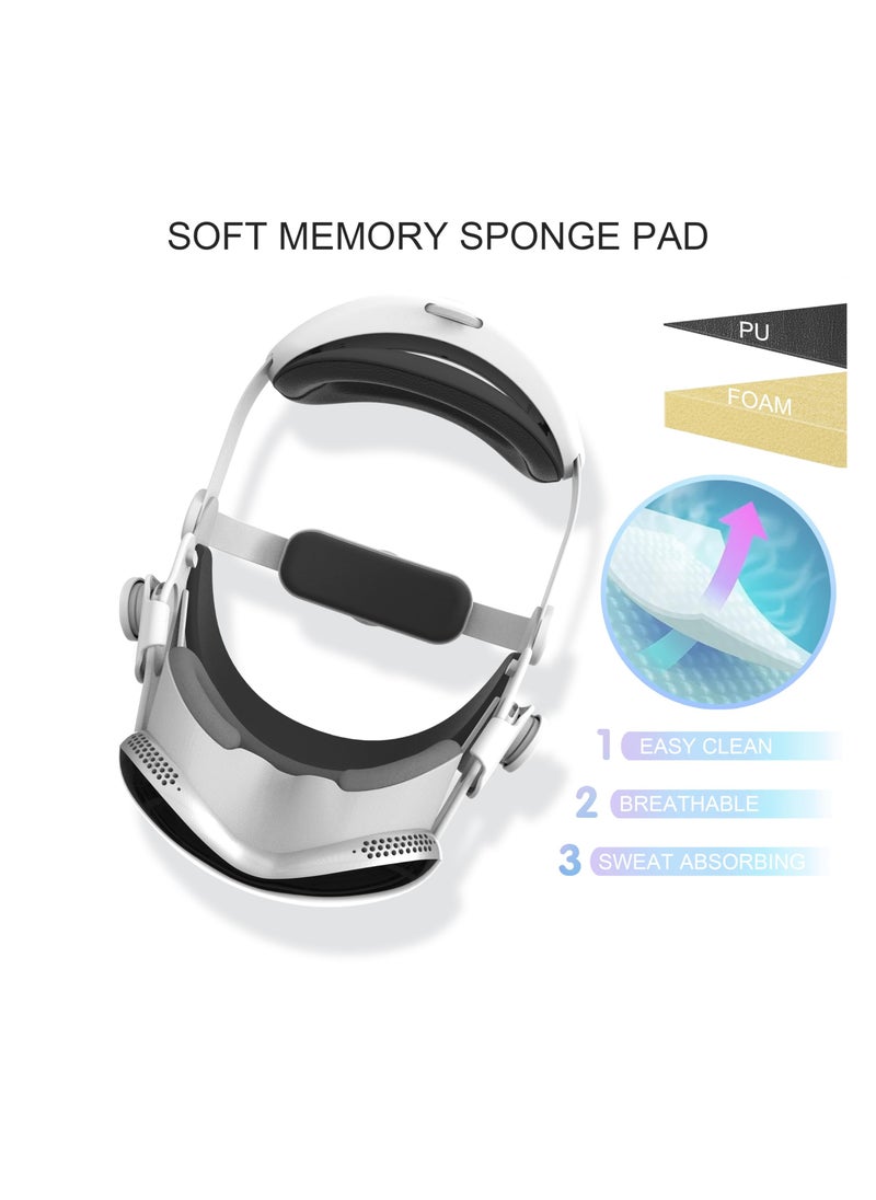 Head Strap Compatible with Apple Vision Pro, Adjustable and Comfortable Strap Headband for Vision Pro, Replacement Head Strap Compatible, Replacement Head Strap for Vision Pro Accessories.
