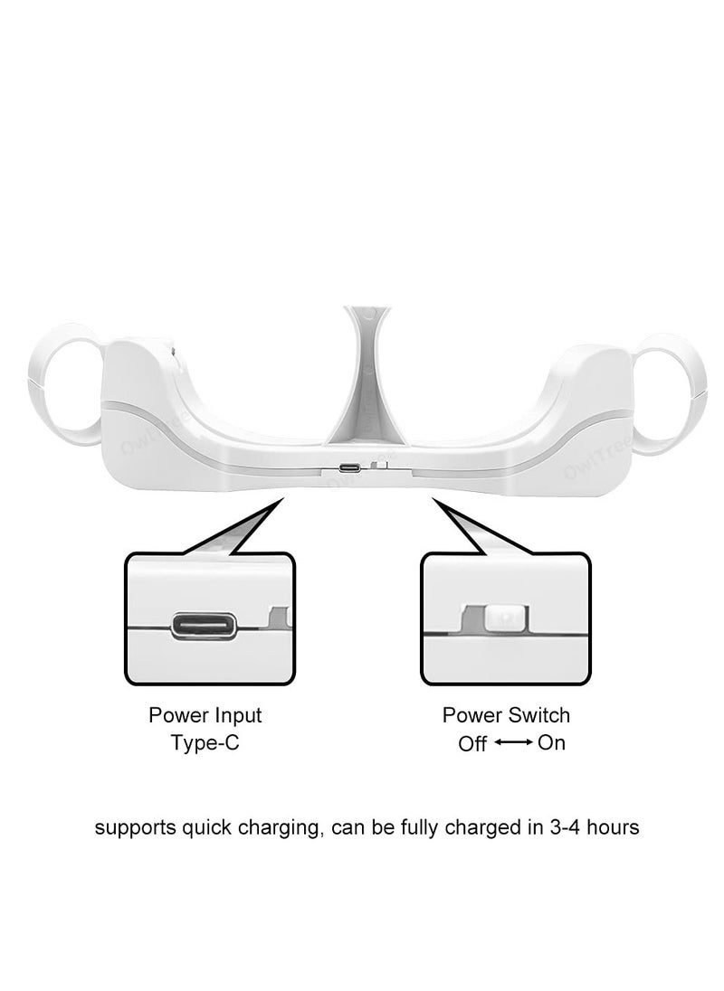 Charging Station for Oculus Quest 2 USB Charging Dock Stand for VR Headset High-Speed Charging Station Stand With Breathing Light for Quest 2 Handle Storage Dock